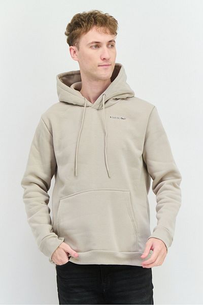 Members Only Men Brand Logo Fleece Hoodie, Dove Grey