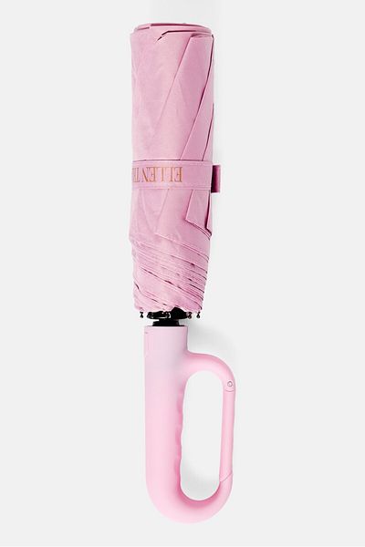 Ellen Tracy Auto Open Close Carabiner Umbrella, Lilac