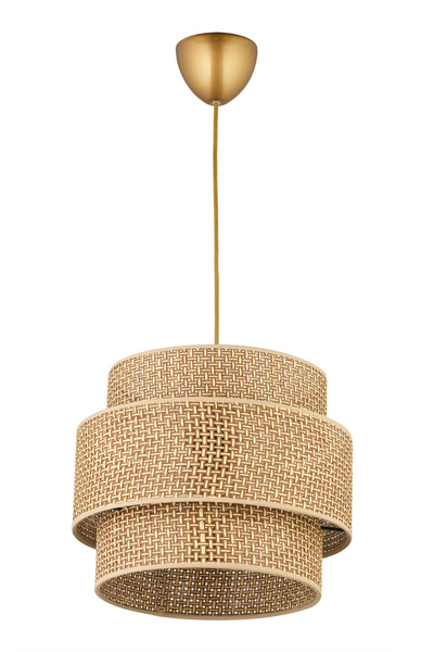 NisaLuce Nisa Luce Satrün HASIR  3 Katlı Pasta Sarkıt - Kahve