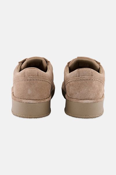 CLARKS Women Lace Up Sneakers, Dark Beige