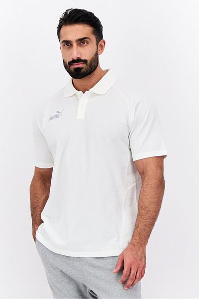 Puma Men Sportswear Fit Short Sleeve Football Polo Shirts, White