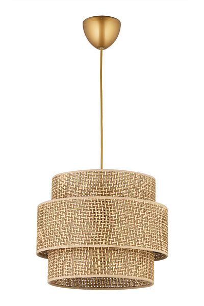 NisaLuce Nisa Luce Satrün Work 3-Layer Cake Pendant - Brown