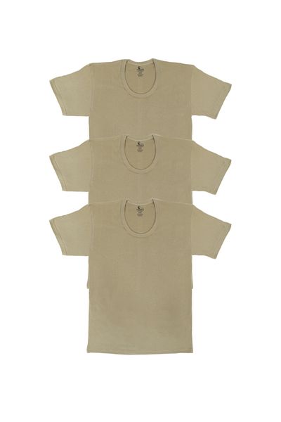 CENNETOĞLU Men's 3-Piece Crew Neck Undershirt in Special Package
