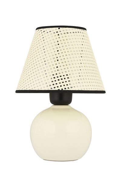 NisaLuce Nisa Luce Set of 12 White Ceramic Lampshades - Wicker Ball