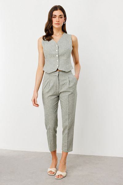Ekol High Waist Side Pocket Trousers