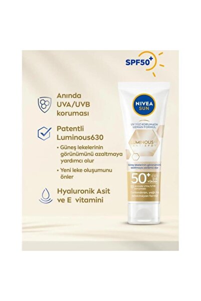 shop N. Sun Luminous630 Leke Karşıtı Güneş Koruyucu Yüz Kremi S50 40Ml