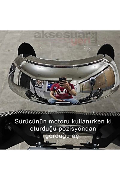 carlone SYM Jet x 125 Motosiklet Kör Nokta Aynası - 180 Derece Görüş Sağlayan...