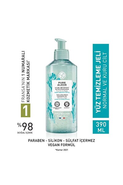 Yves Rocher VEGAN Detoks Etkili, Nemlendirici ve Canlandırıcı - Prebiyotikli Yüz Yıkama Jeli 390 ml