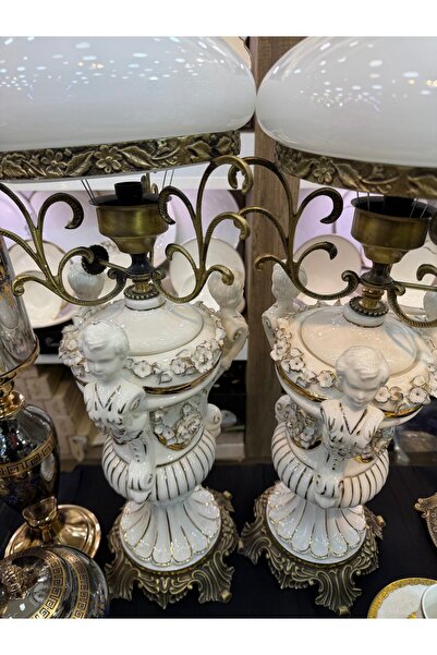 hediye Esterhomedecor 2-Piece Porcelain Lampshade with Angel