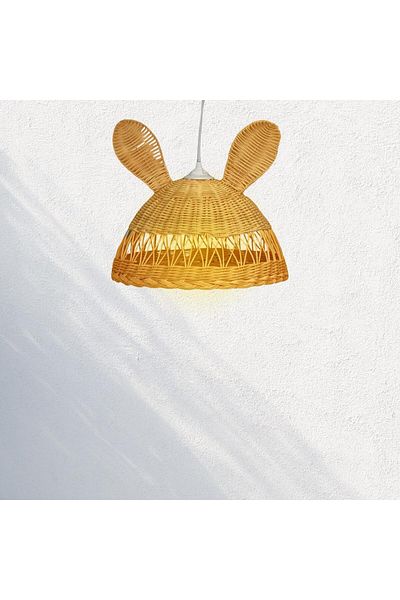 Maison Avf Bunny Rattan Bamboo Chandelier