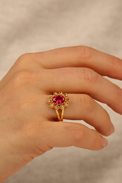 Çgk Çiğdem Gürel Kuyumculuk Dorikalı Tektaş Altın Yüzük