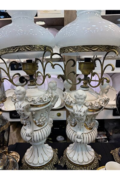 hediye Esterhomedecor 2-Piece Porcelain Lampshade with Angel