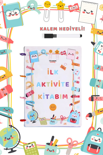 The Grade 2-6 Yaş Yaz Sil Ilk Aktivite Seti Etkinlik Seti Çocuk Aktivite Eğit...