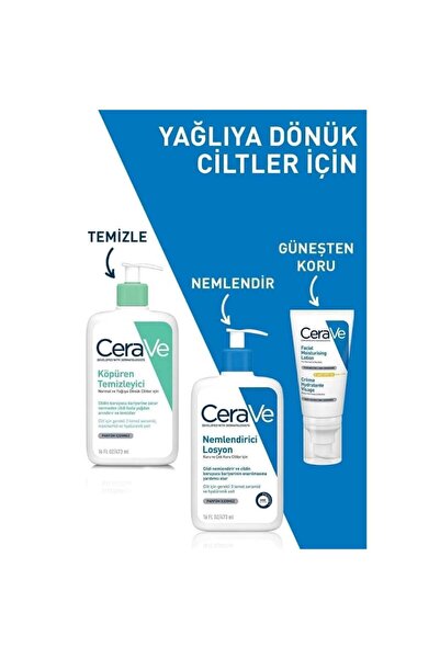 shop Cerave Normal Ve Yağlı Ciltler Için Köpüren Temizleyici 473Ml