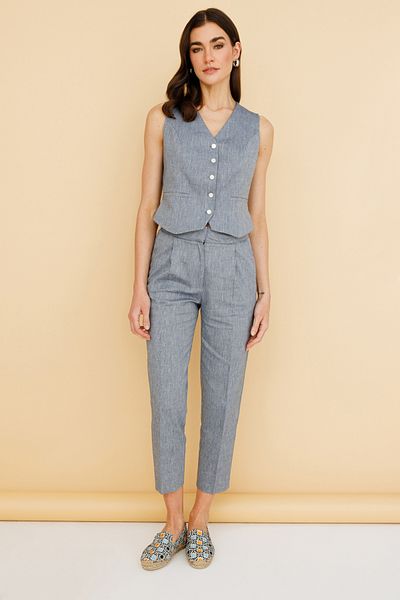 Ekol High Waist Side Pocket Trousers