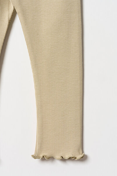 Minipodyum Kız Çocuk Fırfır Detaylı Tayt