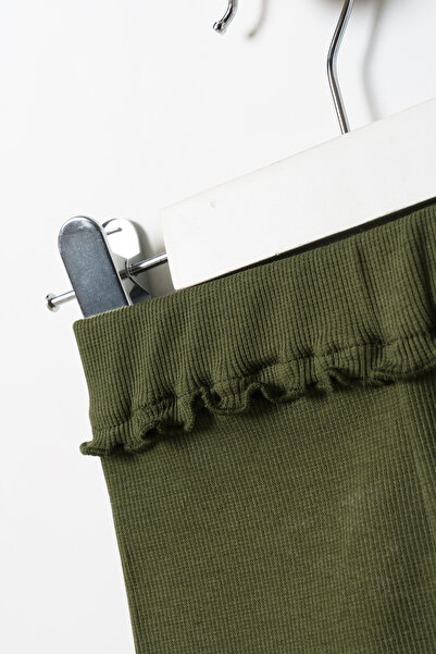 Minipodyum Girl's Ruffle Detailed Tights