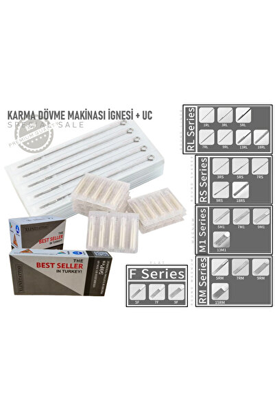 XLINETATTOO Tattoo Dövme Makinesi Iğneleri 100 Iğne 100 Uç