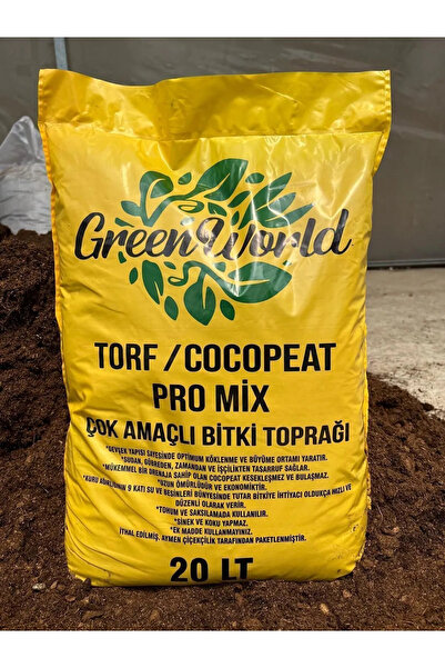 Aymen Çiçekçilik Green World 20 Litre Ithal Çok Amaçlı Bitki Toprağı Torf Coc...