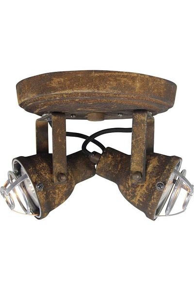 Homelux Double Spotlight With Led, 2Xgu10, 4W, Metal, Rust
