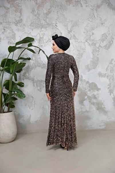 Neva Style Beaded Black Hijab Evening Dress 50341S