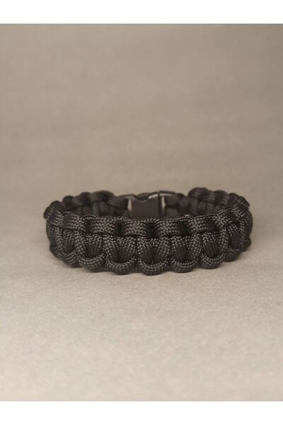 PARACORD Survival bileklik,siyah makrome bileklik,BİLEK ÖLÇÜNÜZÜ MESAJ ATINIZ,kamp bilekliği,outdoor paracord