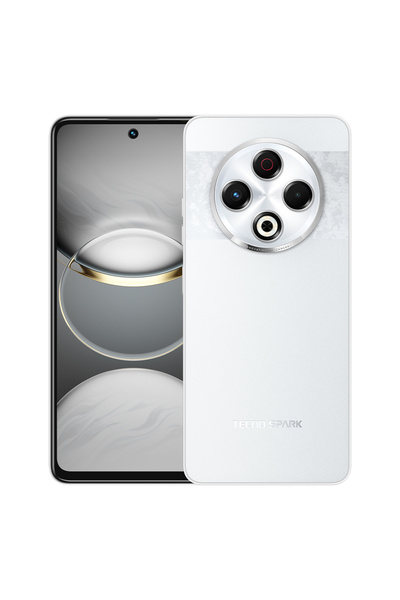 TECNO Spark 30 KL6 8/128 Astral Buz Beyaz (TECNO Türkiye Garantili)