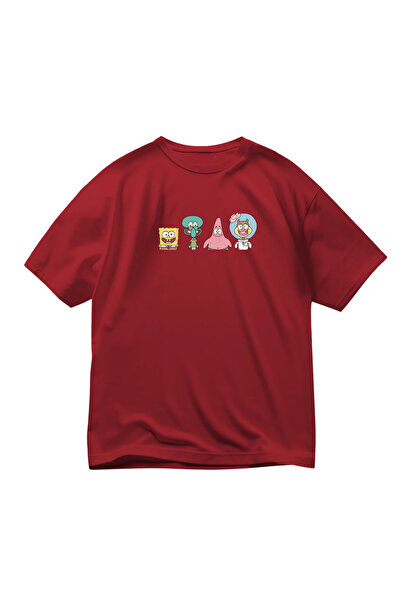 SVART WEAR Burete tricou cu imprimeu supradimensionat Unisex Roșu tricou