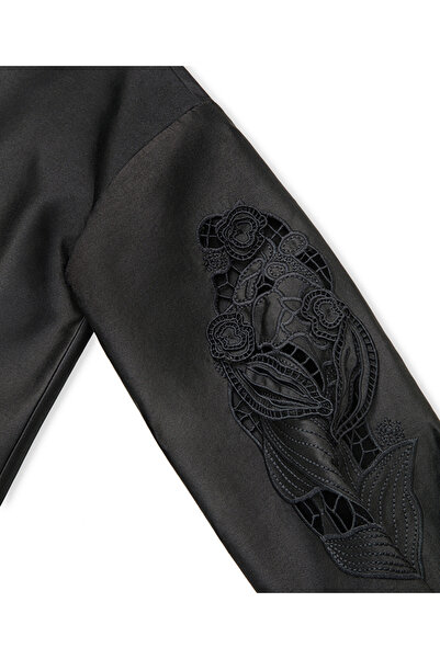 İpekyol Embroidered Crop Jacket