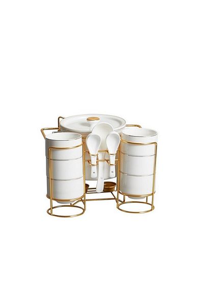 One More 15-Piece Elegant Design High Quality Serving Set with Stand