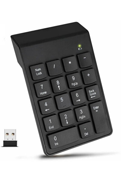 The Wlue Kablosuz Numeric Keypad 18 Tuşlu Sayısal Tuş Takımı Klavye Numpad