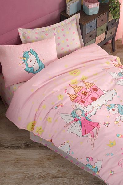 Eponj Home Комплект завивки Pink Unicorn Dreams Single Easy Iron