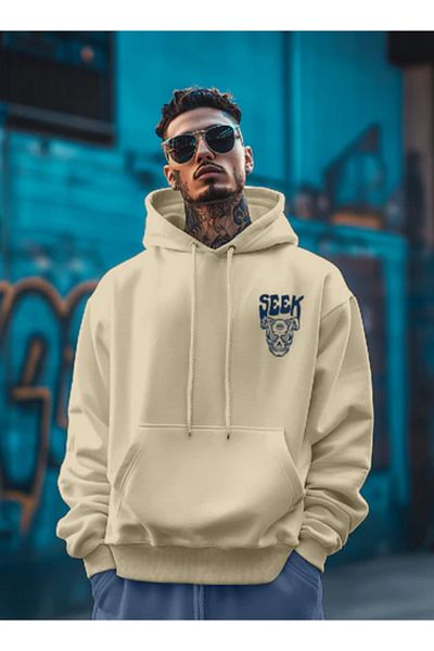aynewmoda Call Printed Hooded Sweatshirt Hoodie