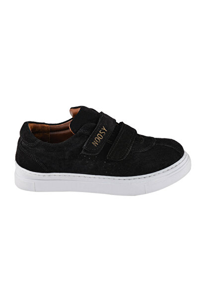 NOOSY Genuine Leather Black Unisex Kids Sneakers