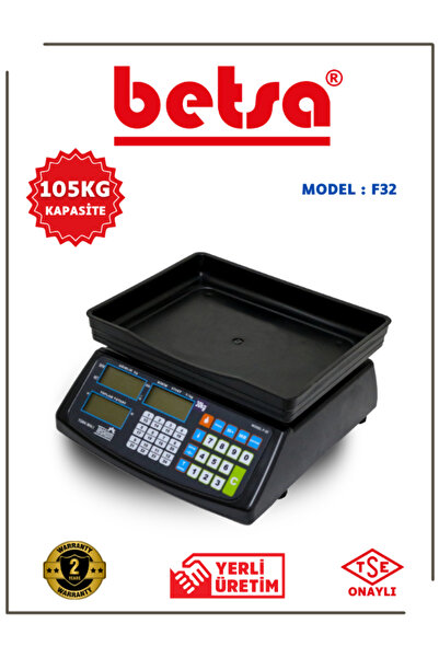 betsa Teskom F32 105 Kg Pazarcı Terazi