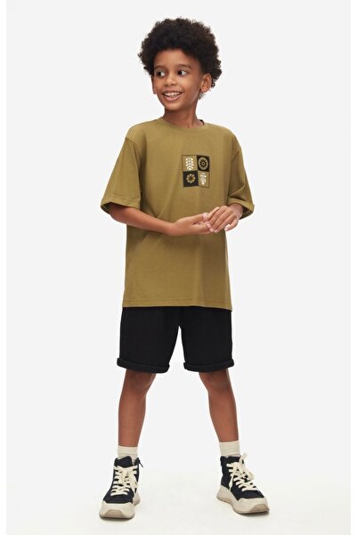 nk kids LIMI dečačka mekana, fleksibilna majica i tkani šortsevi, set od 2 de...
