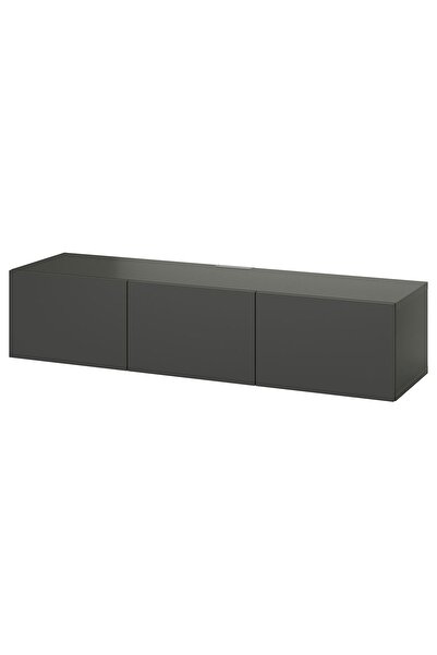 IKEA tv sehpası, koyu gri, 180x42x38 cm, LAPPVIKEN