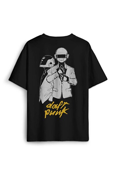 Kendim Seçtim Daft Punk - Get Lucky Music Back Štampano Oversize kroj Unisex ...