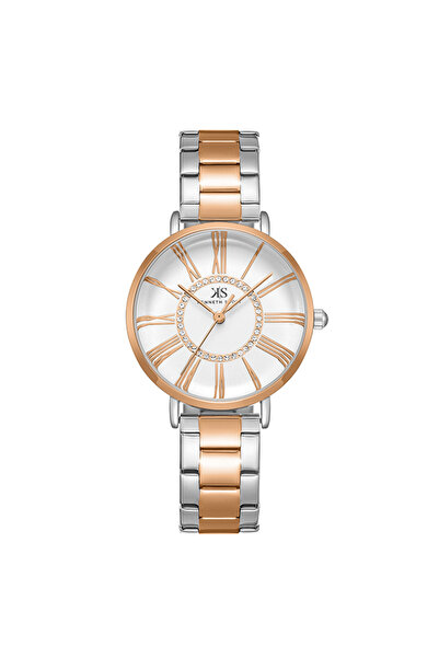 Kenneth Scott ساعة نسائية أنالوج بمينا بيضاء - K23536-KBKW