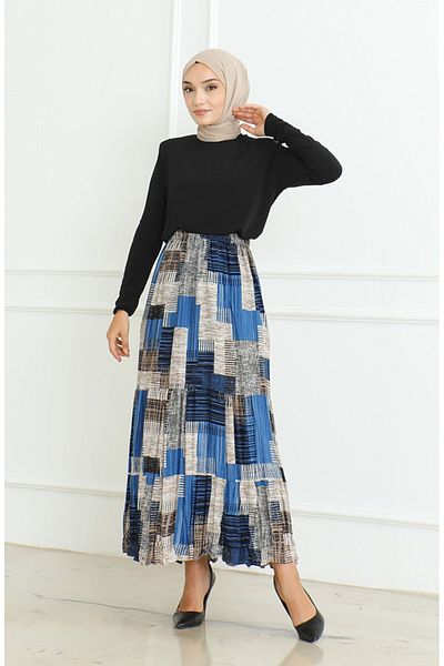 Gelince Fresh Layered Gypsy Large Size Skirt Size 42 44 46 48 50