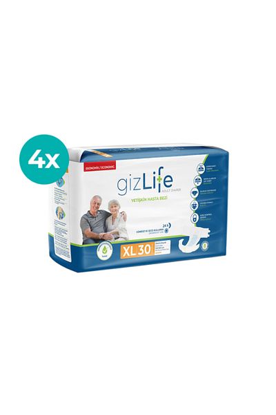 GIZLIFE Xlarge 120 Pcs Adult Patient Diapers - with Waistband