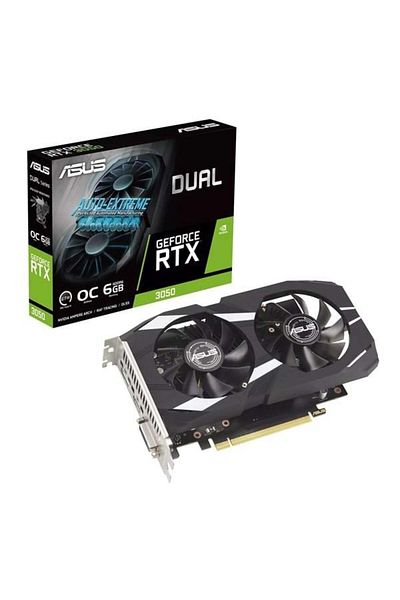 ASUS Rtx3050 6Gb Dual Gddr6 96Bit HDMI Dvi Dp Pci 16X V4.0