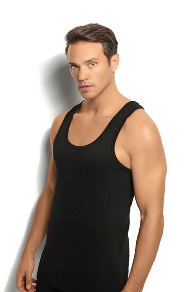 Jiber 113 1 Men's Cotton Back Cross Rambo Undershirt