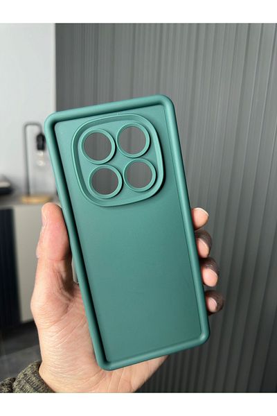 m.tk moveteck حافظة لهاتف Xiaomi Redmi Note 14 Pro 4G مصنوعة من السيليكون الناعم لحماية الكاميرا مع حواف سميكة ثلاثية الأبعاد