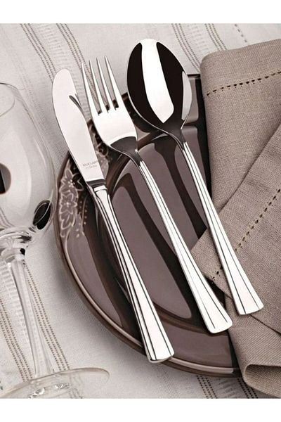 Viyalente Swords Set of 12 Venus Dinner Knives Stainless Steel