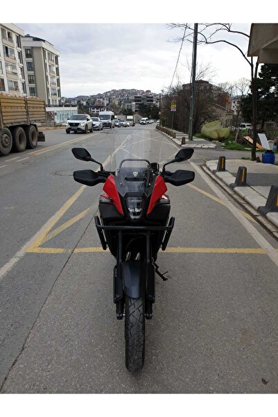 MOTOCAM Honda NX 500 Ön Cam 2025 Model 44cm Şeffaf Renkli 4mm UZUN TUR CAMI