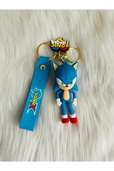 KAYLANIN DÜNYASI Sonic Kirpi Anahtarlık,silikon,3D,çanta süsü,Lüx