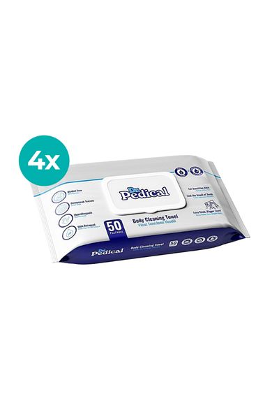 Dr.Pedical Dr. Pedikal 50S Body Cleansing Wipes 4 Pack