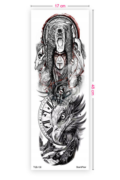 BP Tattoo Kol Dövmesi Kartal Kol Kaplama Tattoo Dövme