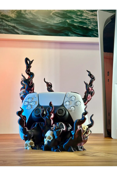 FEEL Kurukafa Detaylı Oyun Kolu Standı Xbox Tutucu Gizemli Hediyelik Özel Tas...